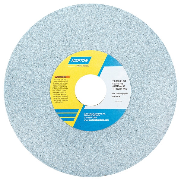 Grinding Wheel, T1, 7x1/2x1.25, CA, 46G, PK5