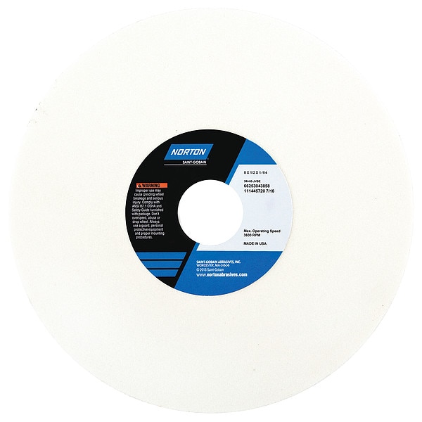 Grinding Wheel, T1, 8x1/2x1.25, AO, 46G, PK5