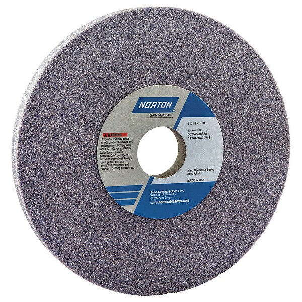 Grinding Wheel, T1, 7x1/2x1.25, AO, 46G, PK5