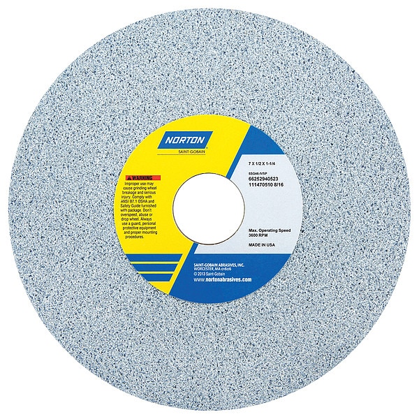 Grinding Wheel, T1, 7x1/2x1.25, CA, 60G, PK5