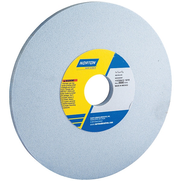 Grinding Wheel, T1, 7x1/4x1.25, CA, 100G, PK5