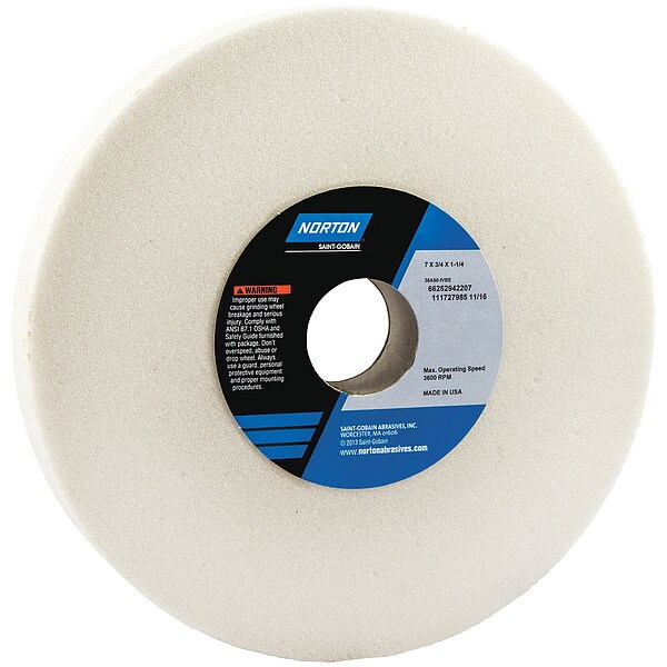 Grinding Wheel, T1, 7x3/4x1.25, AO, 60G, PK5