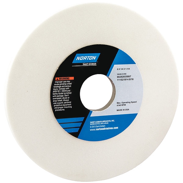Grinding Wheel, T1, 6x1/4x1.25, AO, 80G, PK5