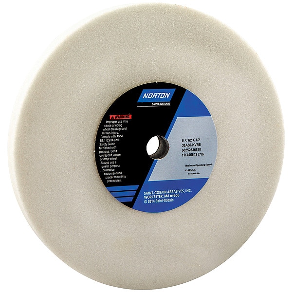 Grinding Wheel, T1, 6x1/2x1/2, AO, 60G, PK5