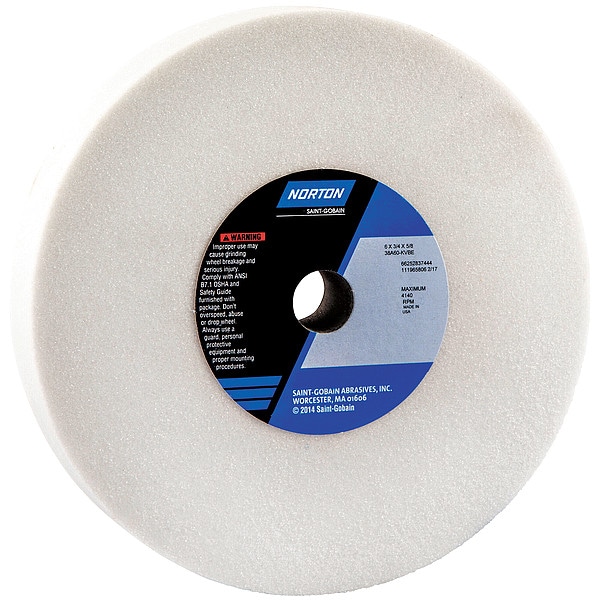 Grinding Wheel, T1, 6x3/4x5/8, AO, 60G, PK5