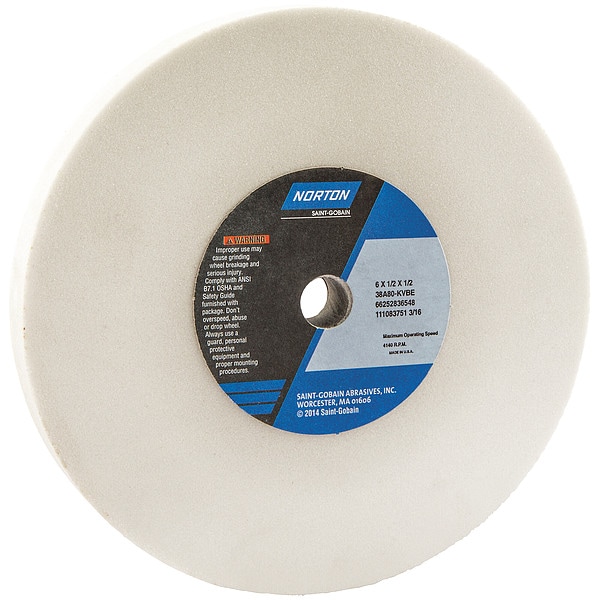 Grinding Wheel, T1, 6x1/2x1/2, AO, 80G, PK5