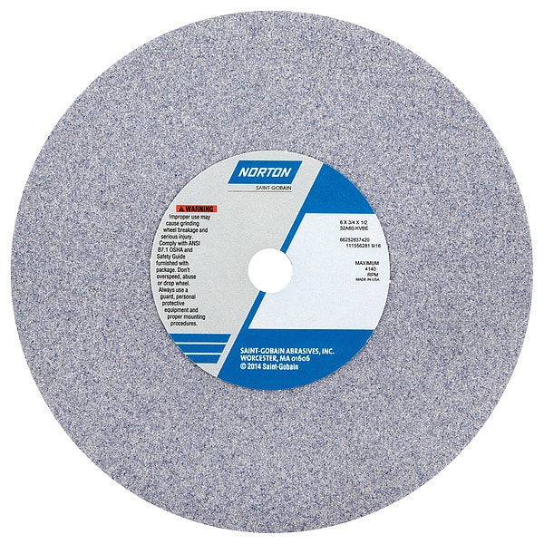 Grinding Wheel, T1, 6x3/4x1/2, AO, 60G, PK5