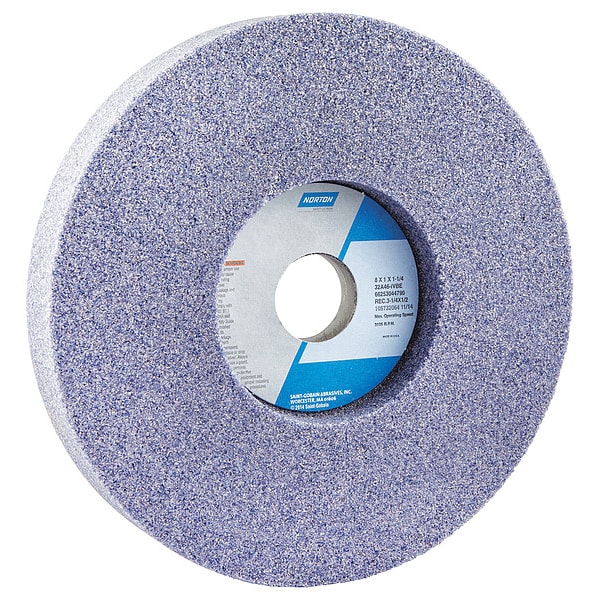 Recessed Grinding Wheel, 1/S, 8x1x1.25, PK5
