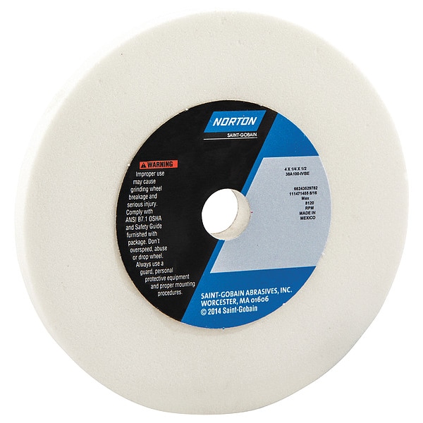 Grinding Wheel, T1, 4x1/4x1/2, AO, 100G, PK5