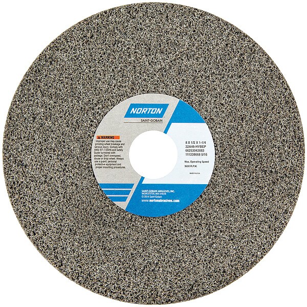 Grinding Wheel, T1, 8x1/2x1-1/4, AO, 46G, PK5