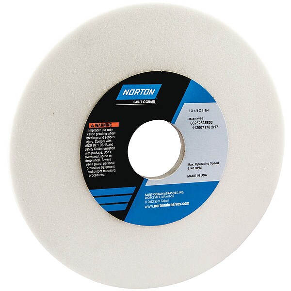 Grinding Wheel, T1, 6x1/4x1.25, AO, 60G, PK5