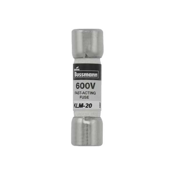 Midget Fuse, Fast-Acting, 20A, 600V AC, Non-Indicating, 100kA at 600V AC, 50kA at 600V DC