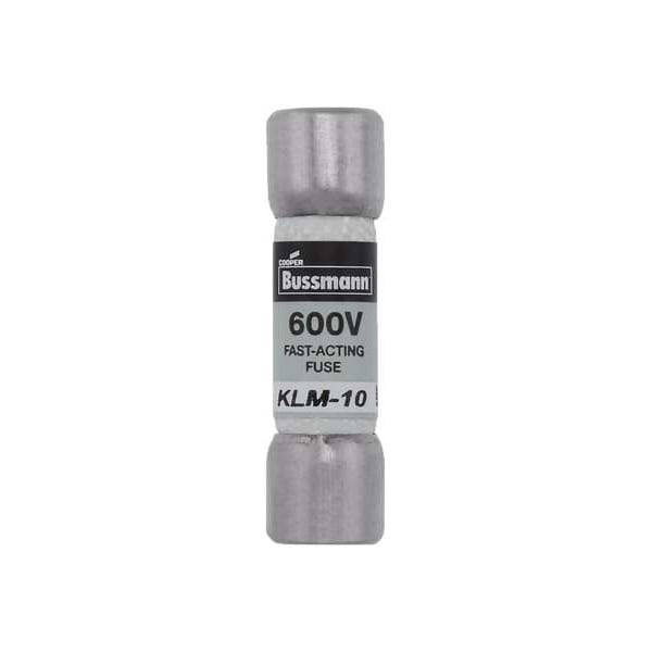 Midget Fuse, Fast-Acting, 10A, 600V AC, Non-Indicating, 100kA at 600V AC, 50kA at 600V DC