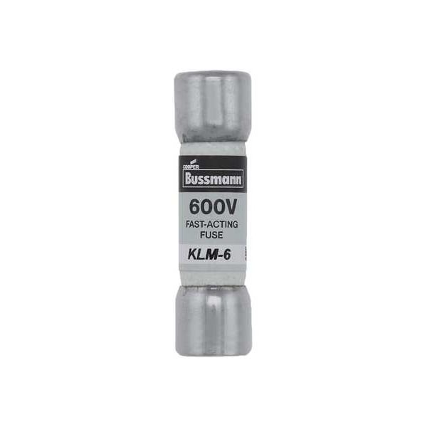 Midget Fuse, Fast-Acting, 6A, 600V AC, Non-Indicating, 100kA at 600V AC, 50kA at 600V DC
