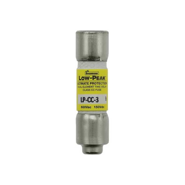 CC Class, Time-Delay, 3A, 600V AC, Non-Indicating