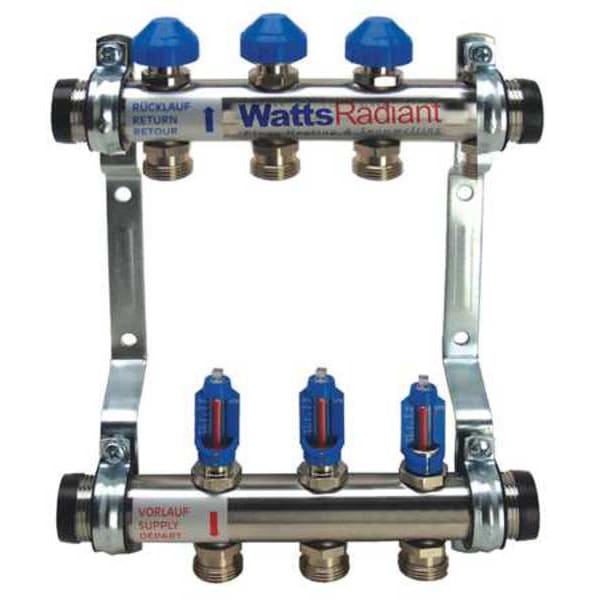 Flowmeter Manifold, Metal, Stainless Steel