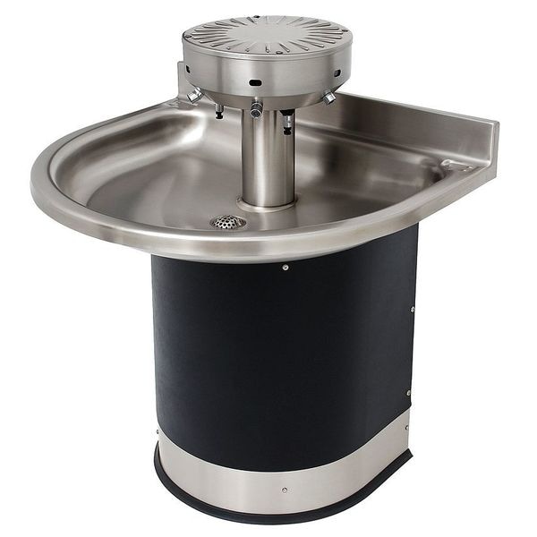 Black/Silver, Semicircular, Wash Fountain
