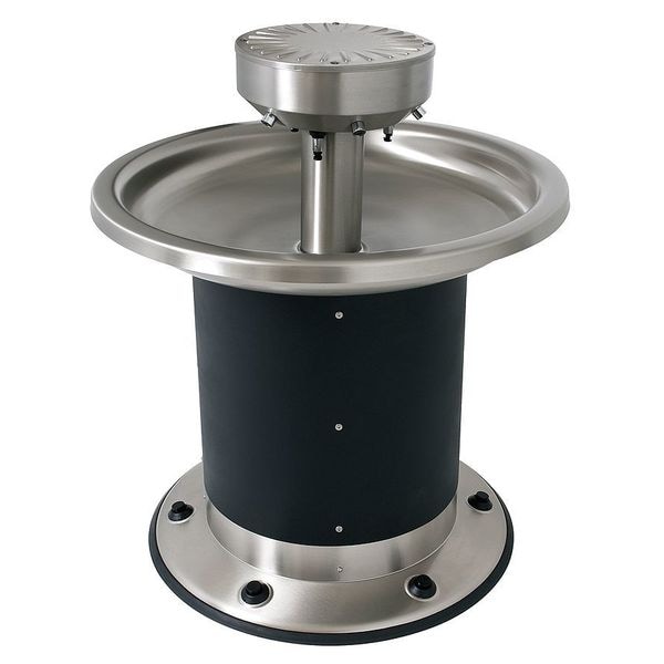 Black/Silver, Circular, Wash Fountain