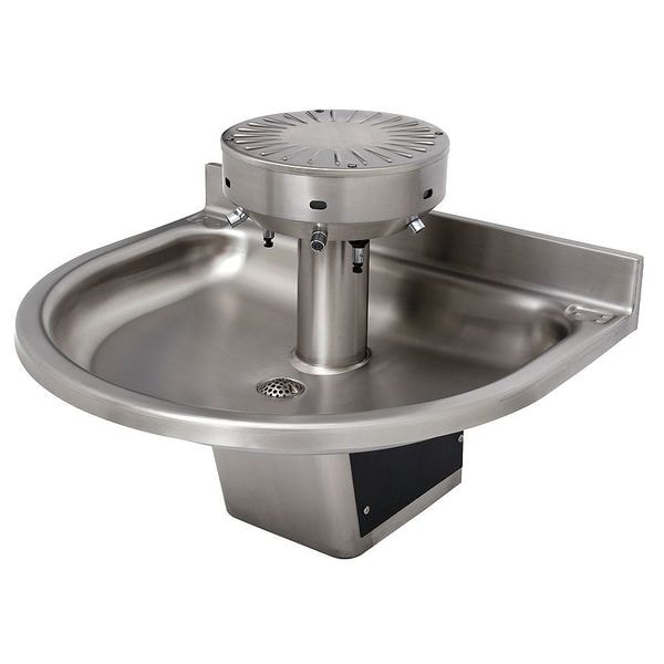 Black/Silver, Semicircular, Wash Fountain