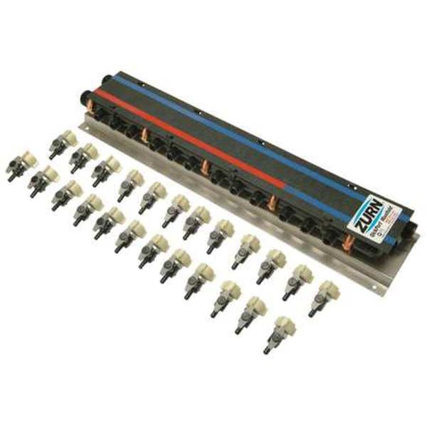 PEX Manifold, Preassembled, MNPS, 26-3/8" L