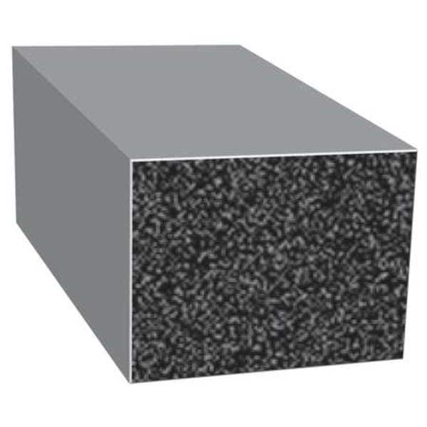 Rubber Seal, Rectangle, 0.5"W x 100 ft.