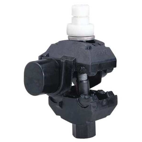 Insulation-Displacement Wire Connector, 4/0 AWG Max, 2 Port, Black, UV-Stable Polymer Insulation