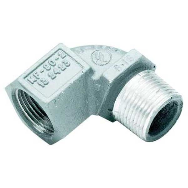 IMC 90 Deg Elbow, 3/4 in, Threaded, Iron, Plain, Gray