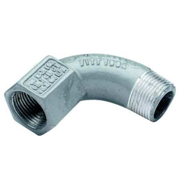 IMC 90 Deg Elbow, 3/4 in, Threaded, Iron, Plain, Gray