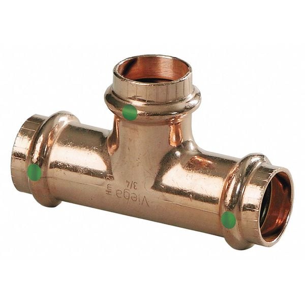 Viega ProPress tee, 1-1/2" x 1-1/2" x 1"