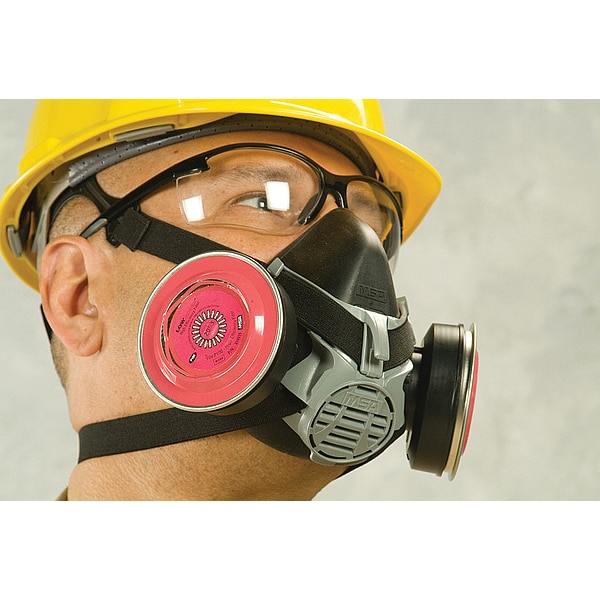 Half Mask Respirator, Advantage 420, Not Rated, Threaded, Size, M 0 Cartridges Included
