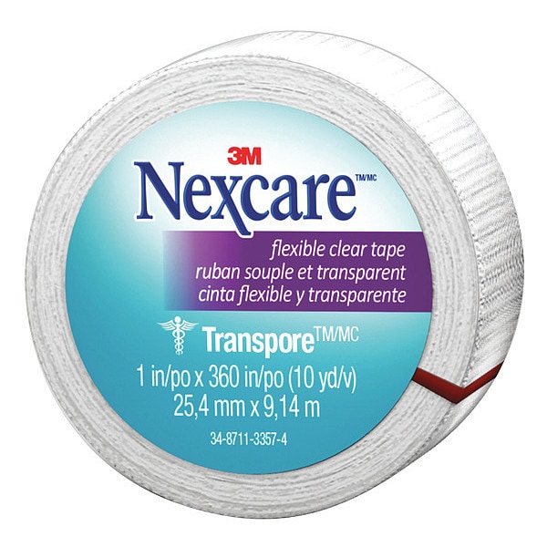 First Aid Tape, Clear, 1", PK36
