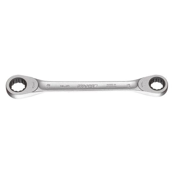 Ratchet Double Box End Wrench, 3/8x7/16"