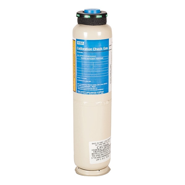 Calibration Gas, Carbon Dioxide, Hydrogen Sulfide, 116 L, RP Connection, +/-10% Accuracy