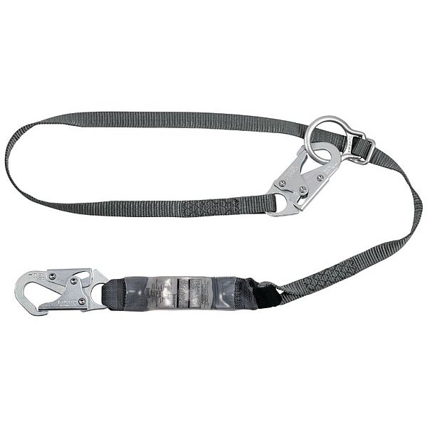 V-Series Lanyard, 6 ft. Length, Snap Hook, Steel, 1 Leg(s), 310 lb. Weight Capacity