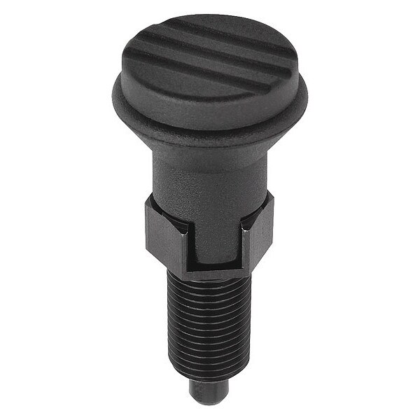 Indexing Plunger D1= 1/2-13, D=6, Style C, Lockout Type wo Locknut, Stainless Steel Not Hardened