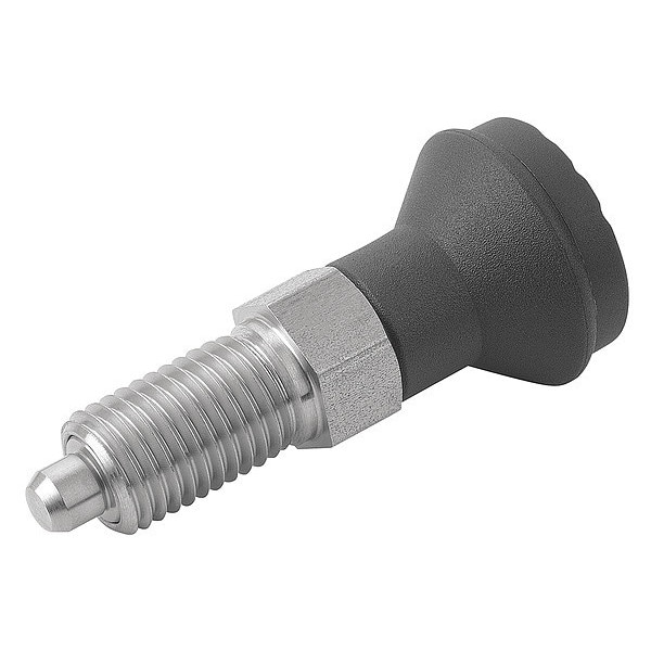 Indexing Plunger D1= M16X1, 5, D=8, Style A, Non-Lockout wo Locknut, Stainless Steel Hardened