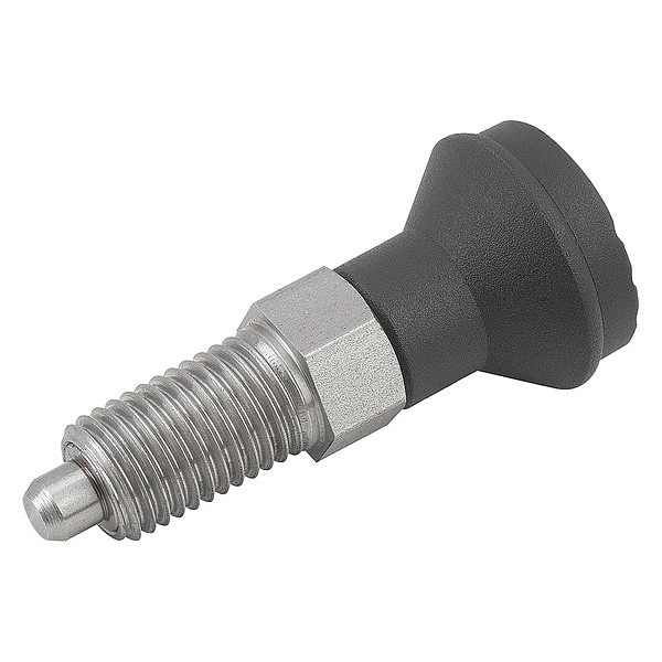 Indexing Plunger D1= M16X1, 5, D=8, Style A, Non-Lockout wo Locknut, Stainless Steel Not Hardened
