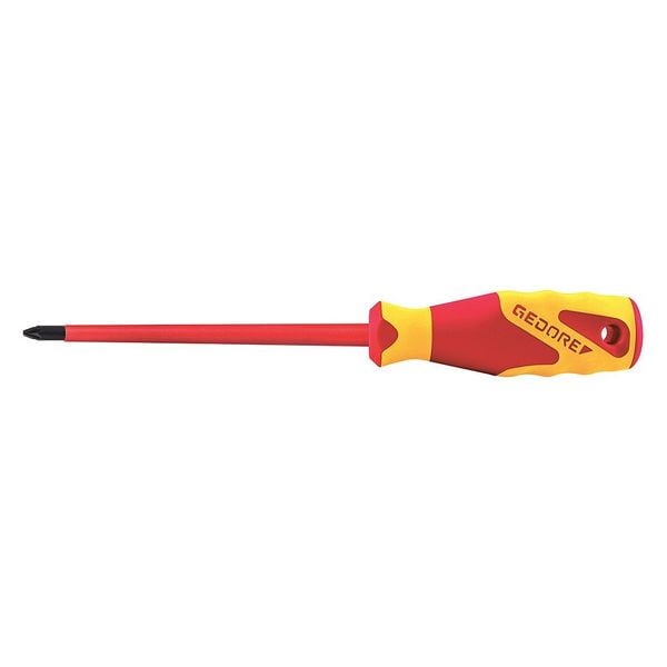 Insulated Screwdriver, Pozi 4"x12-1/2" Pozidriv(R) #4