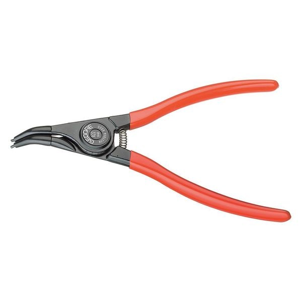Ext Circlip Pliers, 45 deg., 3-3/8"-5-1/2"