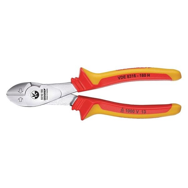 Insulated Power Diagonal Cutter, 7"