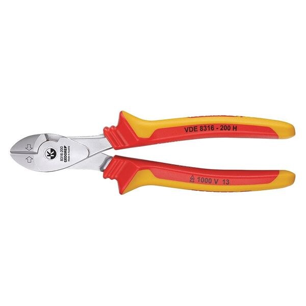 Insulated Power Diagonal Cutter, 7-7/8"