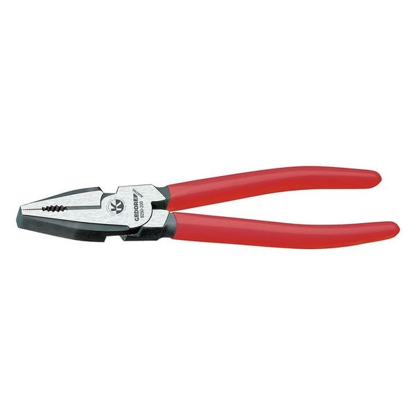 Power Combination Pliers, 7-7/8", Handle Type: Dipped, Non-Slip