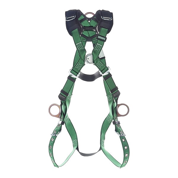 V-FORM(TM) Safety Harness Fall Protection Harness, 2XL, 400 lb, Quick-Connect Chest/