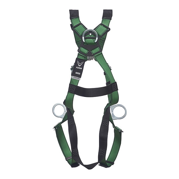 V-FORM(TM) Safety Harness Fall Protection Harness, 2XL, 400 lb, Quick-Connect Chest/