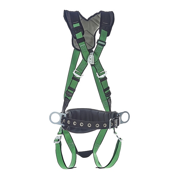 V-FORM(TM) Safety Harness Fall Protection Harness, XL, 310 lb, Not Applicable Chest/
