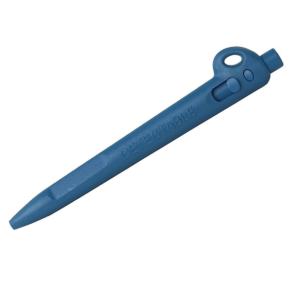 Detectable Elephant Pen, Blue Ink, W/Lanyard, PK50