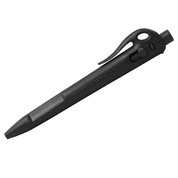 Detectable Pen W/ Clip, Bk Ink, PK50