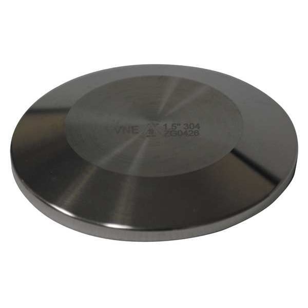 3" Clamp T316L SS Solid End Cap