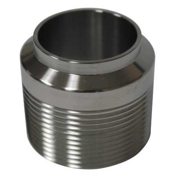 2-1/2" MNPT x Butt Weld T304 SS Male Adapter