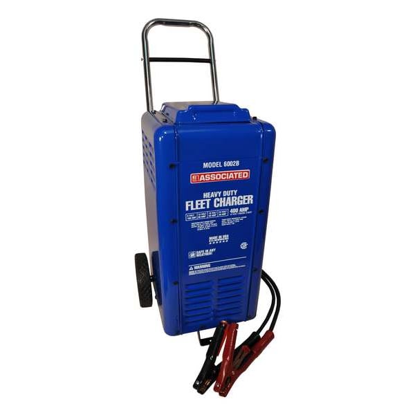 Heavy-Duty Fleet Battery Charger, Automatic Boosting, 6, 12, 18, 24 Volt, 400 Amp